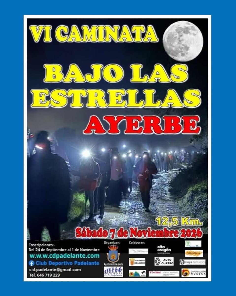 Cartel de VI Caminata Bajo las Estrellas