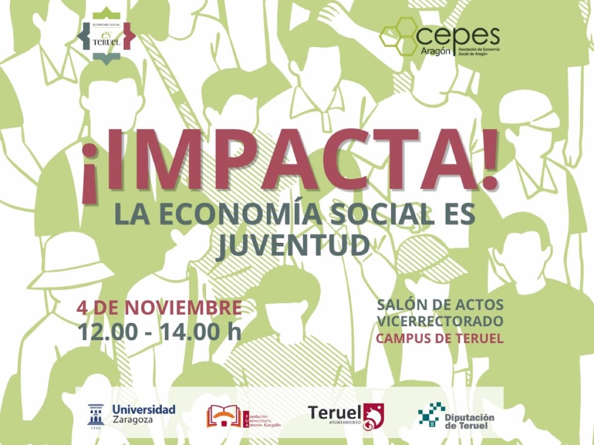 Cartel de ¡Impacta! La economía social es juventud