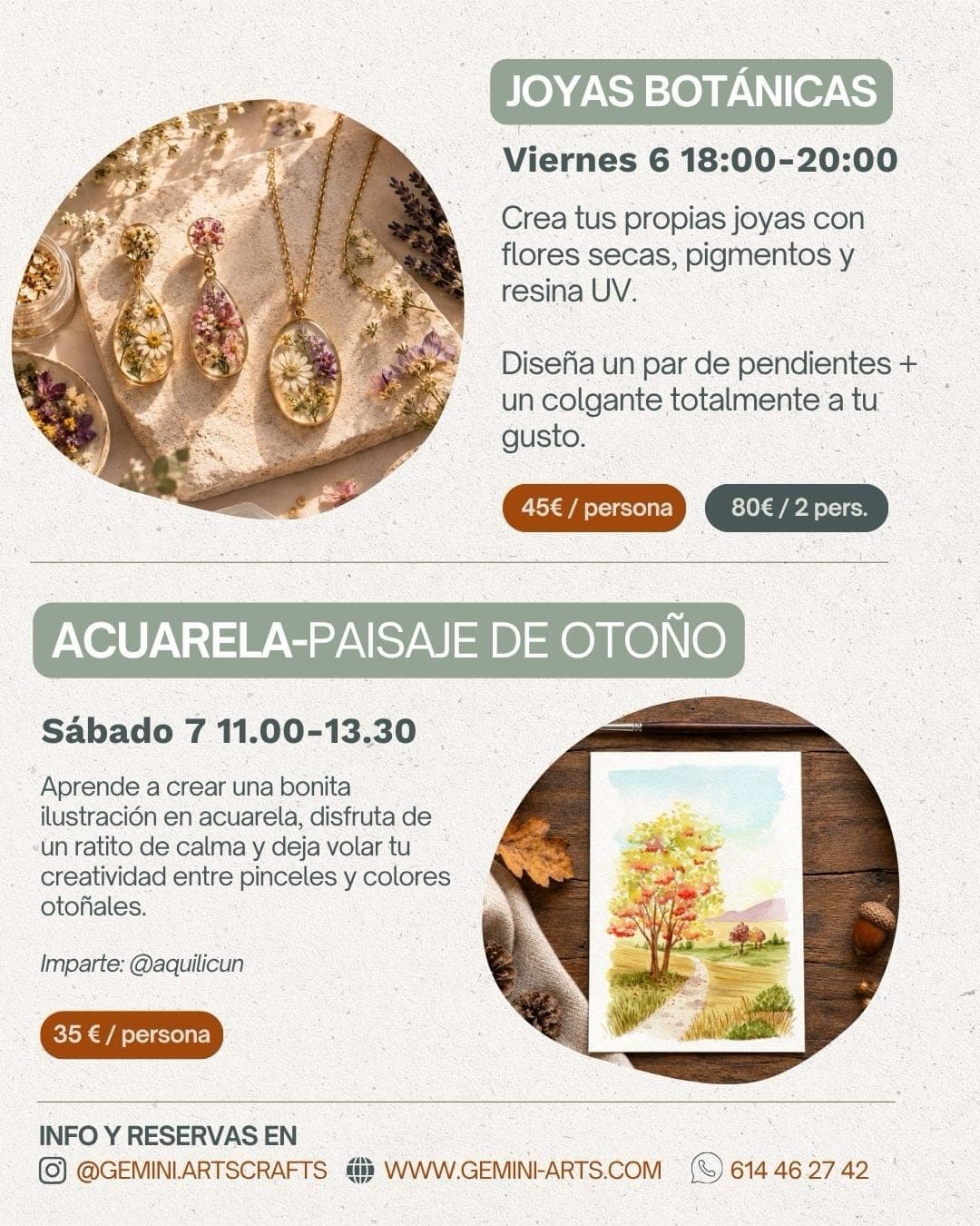 Cartel de Acuarela: paisaje de otoño en Gemini