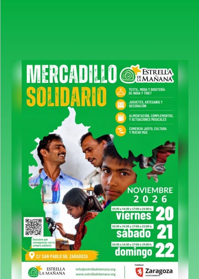 Cartel de Mercadillo solidario de Estrella de la Mañana