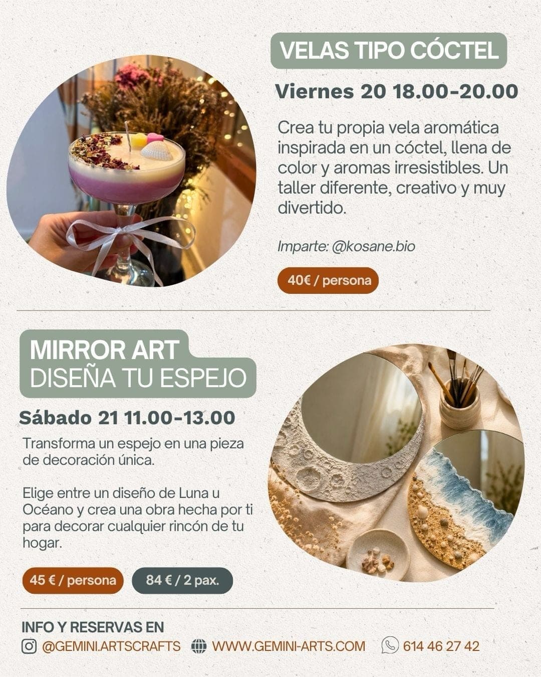 Cartel de Mirror Art: diseña tu espejo en Gemini