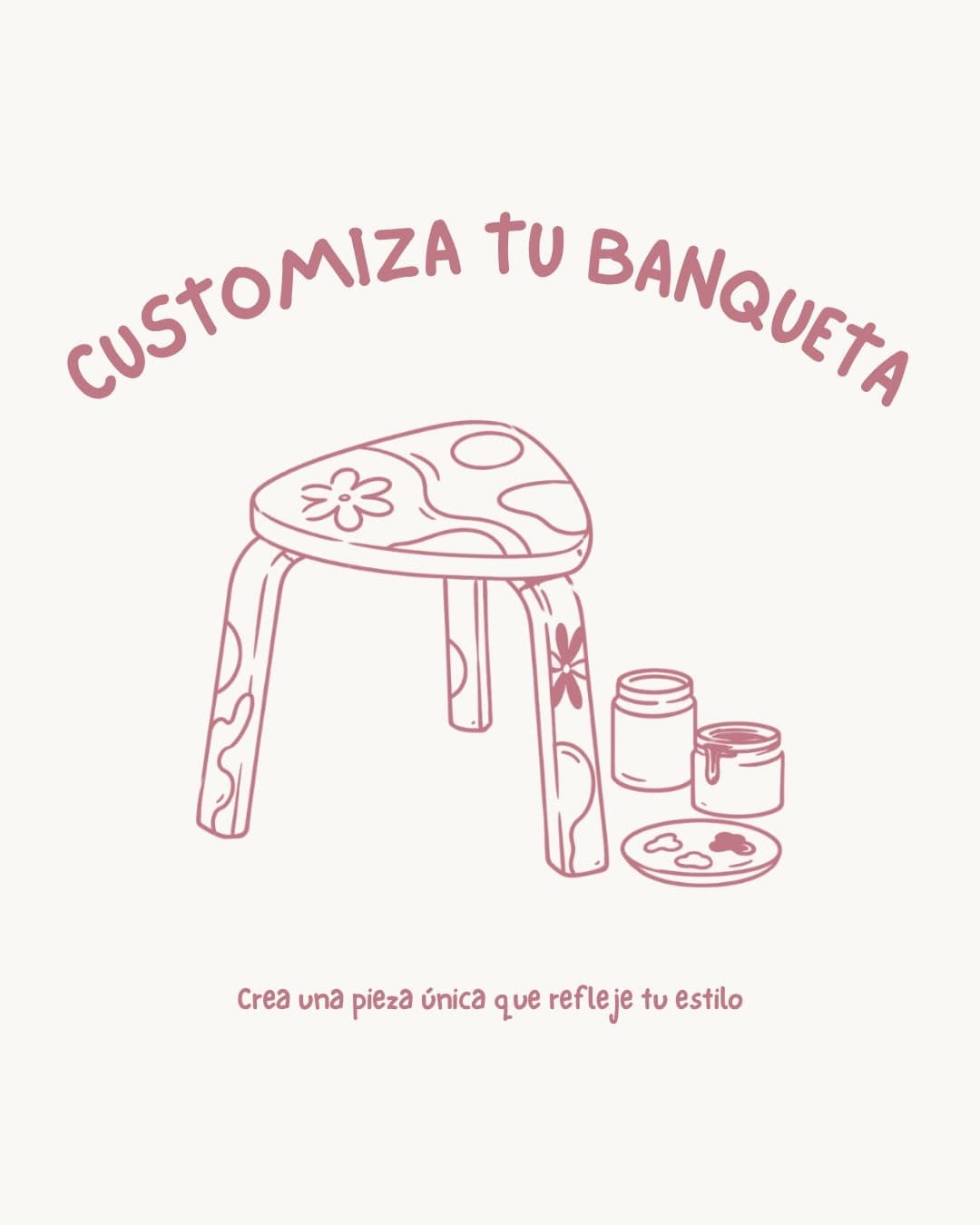 Cartel de Taller: customiza tu banqueta