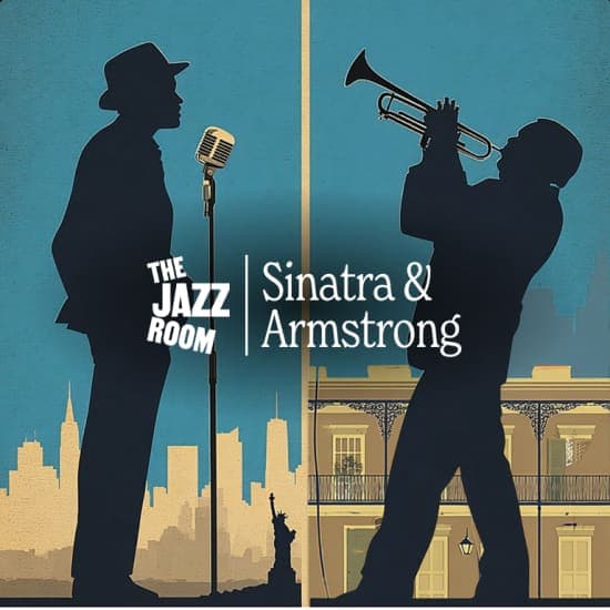 Cartel de The Jazz Room: tributo a Frank Sinatra y Louis Armstrong