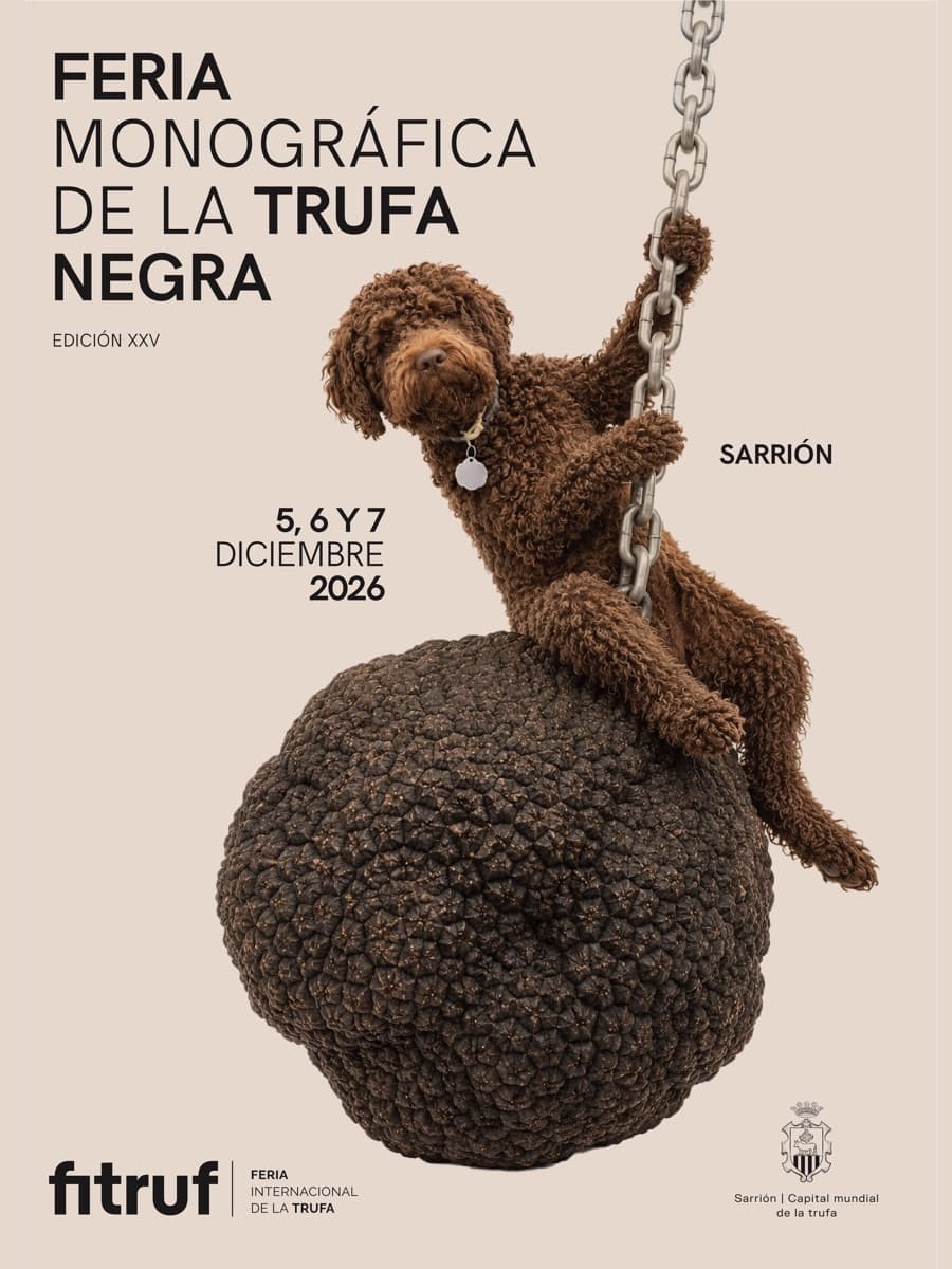 Cartel de FITRUF: XXV Feria Internacional de la Trufa de Sarrión