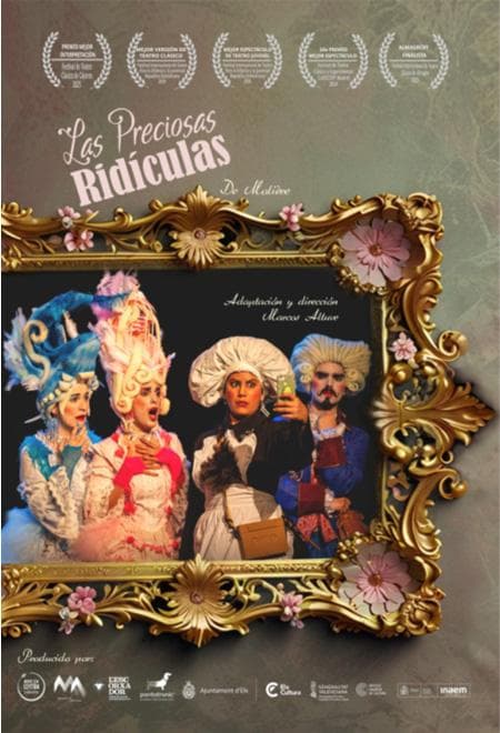 Cartel de «Las preciosas ridículas», de Arroz con Costra Teatro, en Tauste