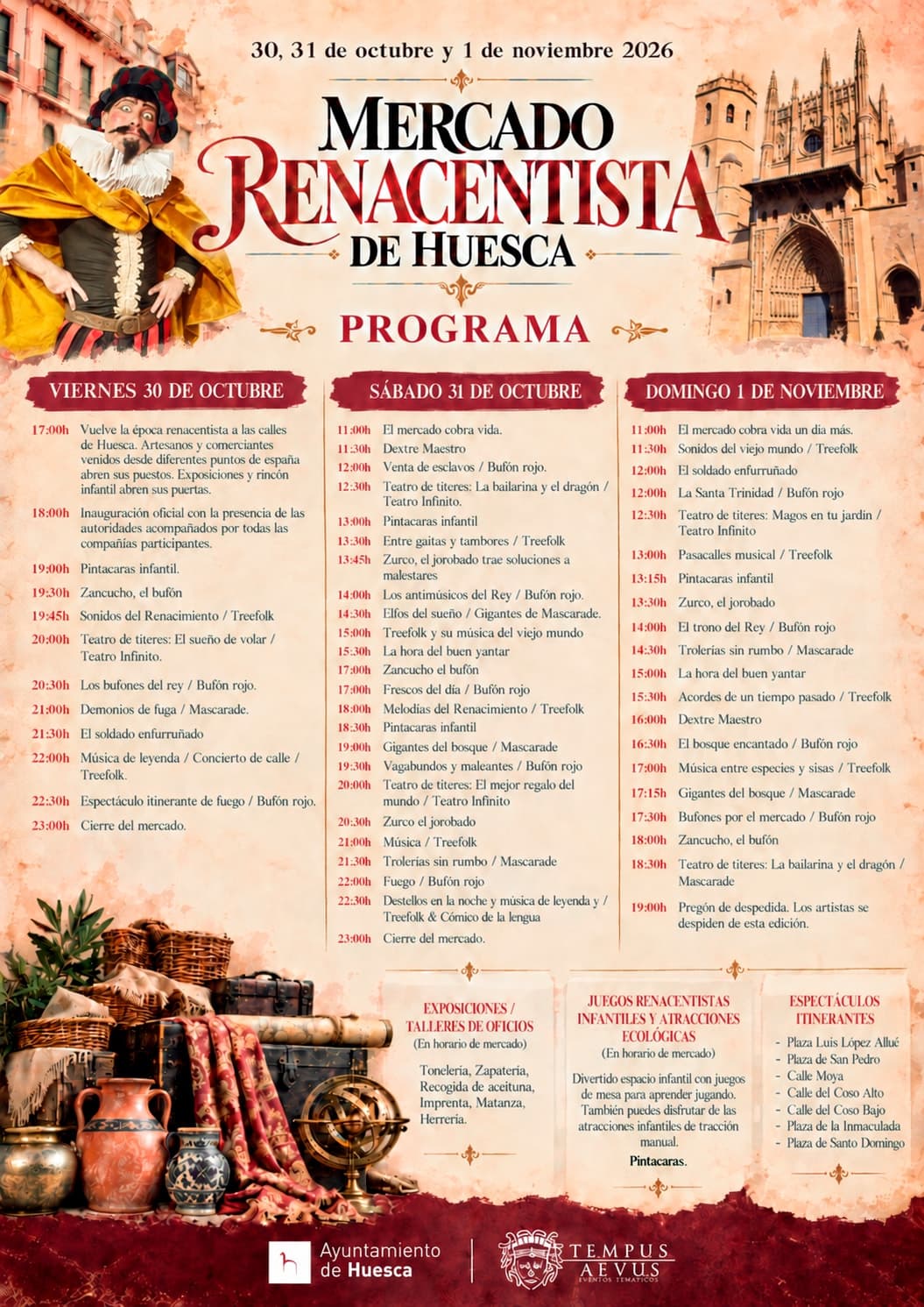 Cartel de Mercado Renacentista de Huesca