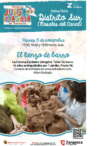 Cartel de Juega e Imagina: El lienzo de barro. La Cocona Cerámica (Aragón)
