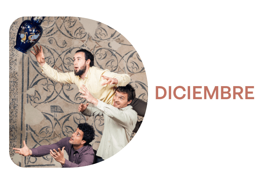 Cartel de Circo en Museos: el arte de romperse con Cía D' Click y música en directo con Gonzalo Alonso