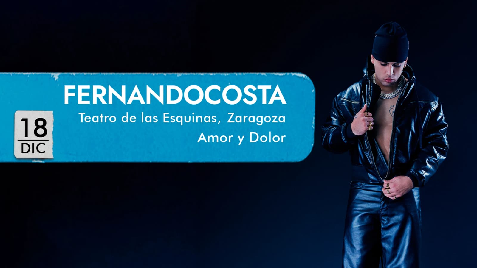Cartel de Fernandocosta: Amor y dolor, 10.º aniversario