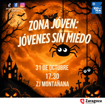 Cartel de Zona Joven: jóvenes sin miedo
