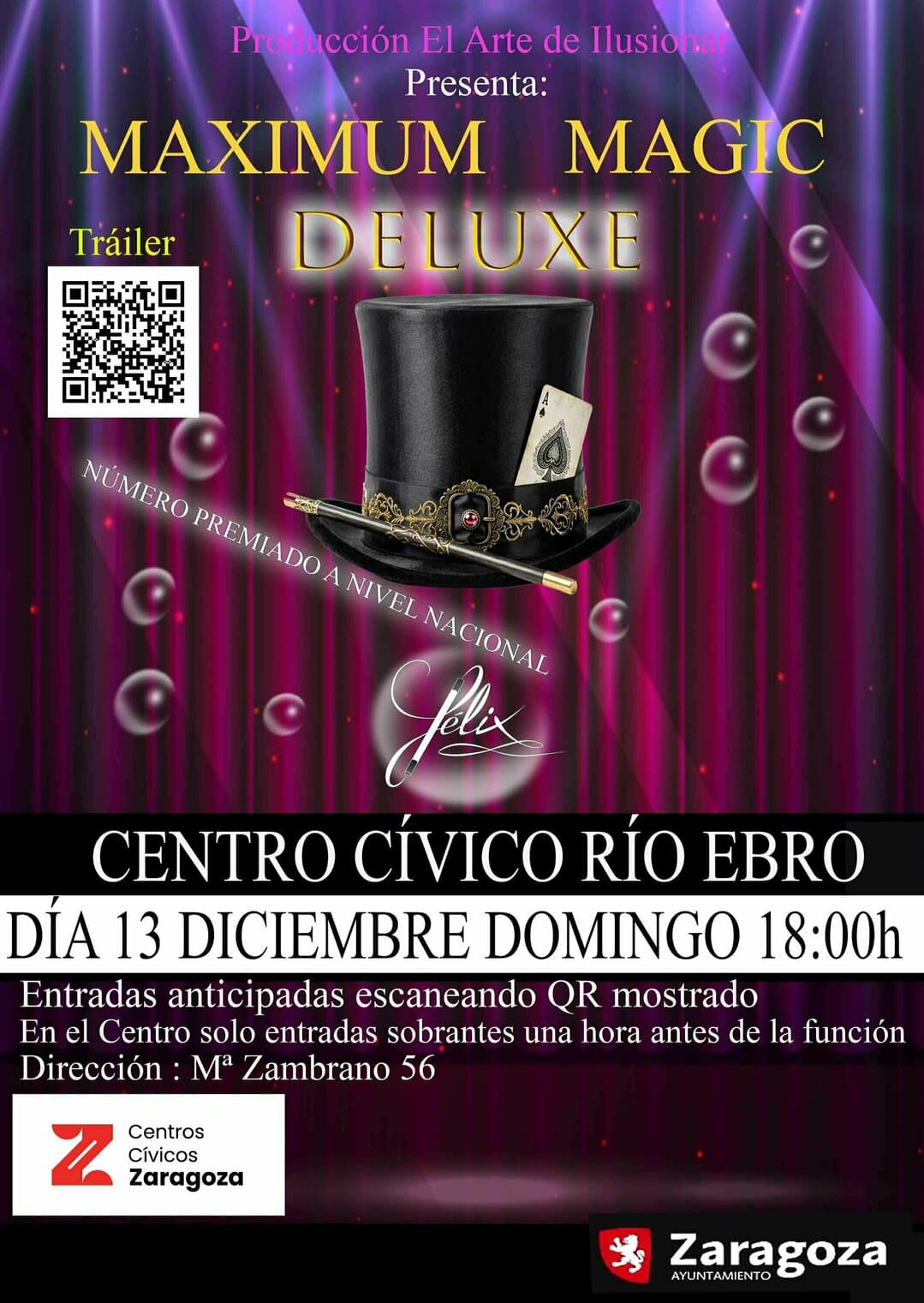 Cartel de Maximum Magic Deluxe, con el Mago Félix