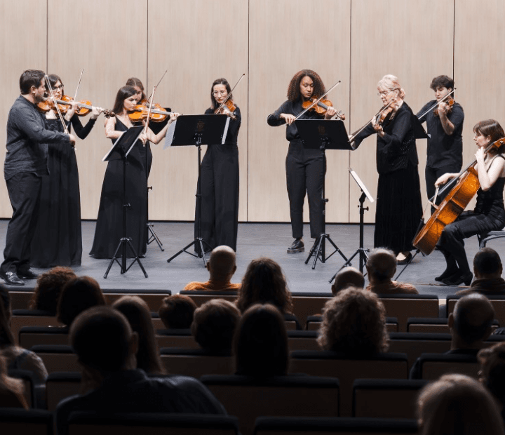 Cartel de Camerata Santa Cecilia y David Pérez (trompeta)