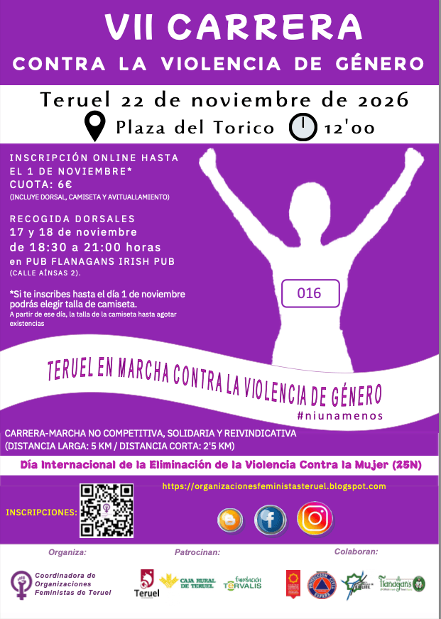 Cartel de VII Carrera contra la violencia de género