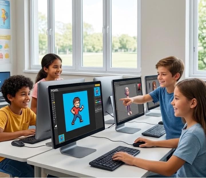 Cartel de Taller infantil de dibujo asistido por ordenador (CAD)