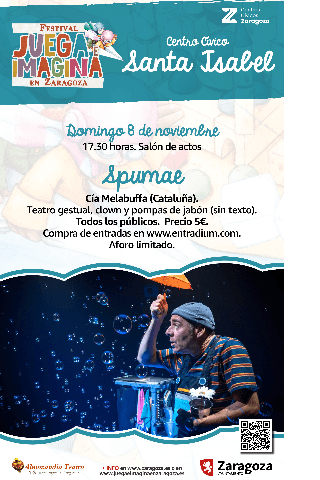 Cartel de Juega e Imagina 2026: SPUMae. Cía Melabuffa (Cataluña)