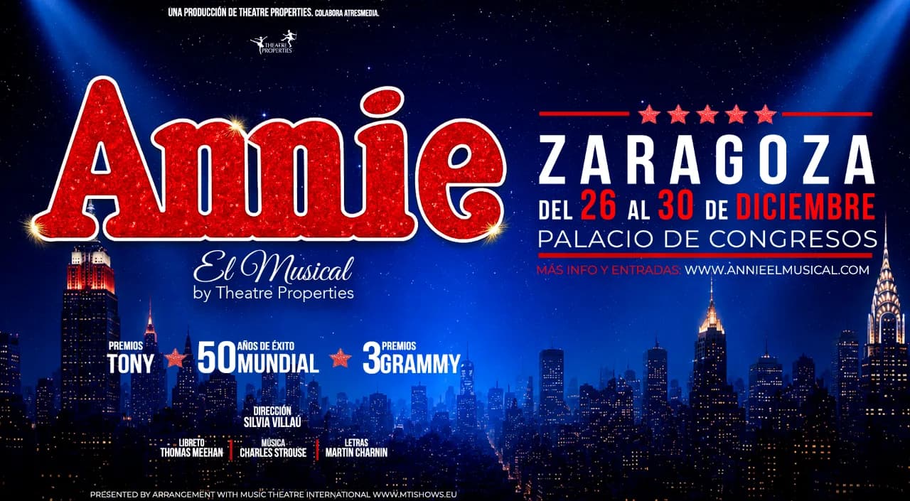 Cartel de «Annie», el musical