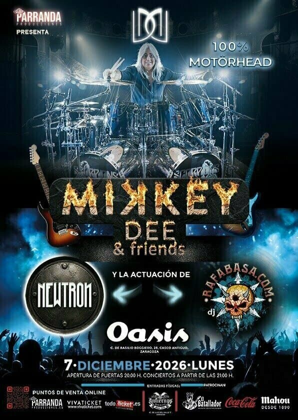 Cartel de Mikkey Dee & Friends: homenaje a Motörhead