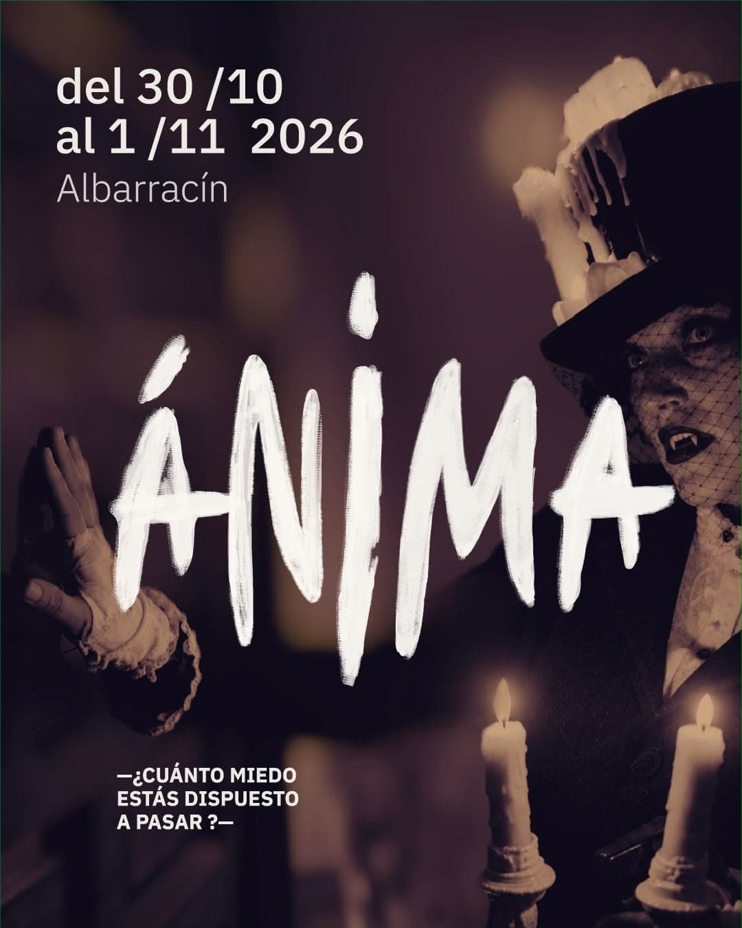 Cartel de Ánima: Halloween 2026 en Albarracín