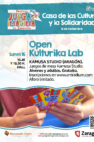 Cartel de Juega e Imagina: Open Kulturika Lab