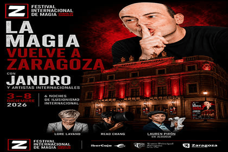 Cartel de VI Festival de magia ciudad de Zaragoza