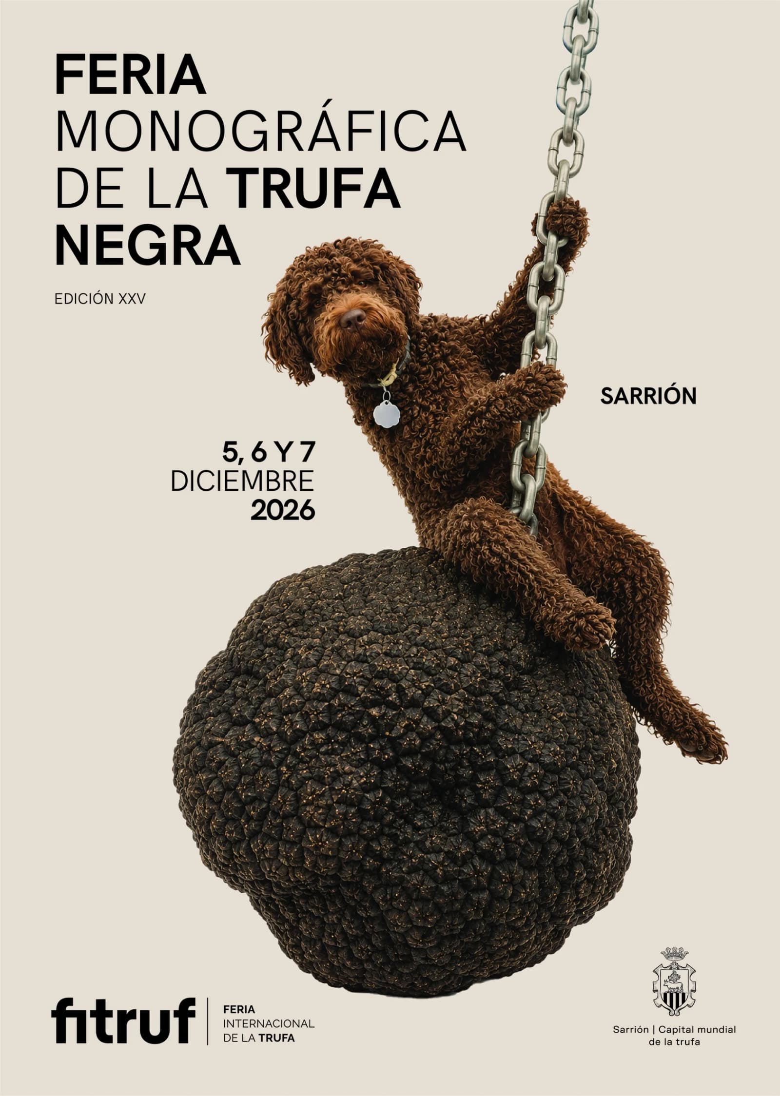 Cartel de FITRUF 2026: Feria monográfica de la trufa negra de Sarrión