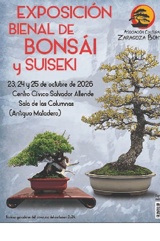 Cartel de Exposición Bienal de Bonsai y Suiseki
