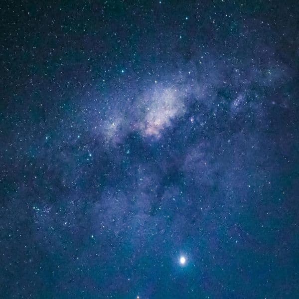 Cartel de La gran galaxia de Andrómeda: observación nocturna en Galáctica