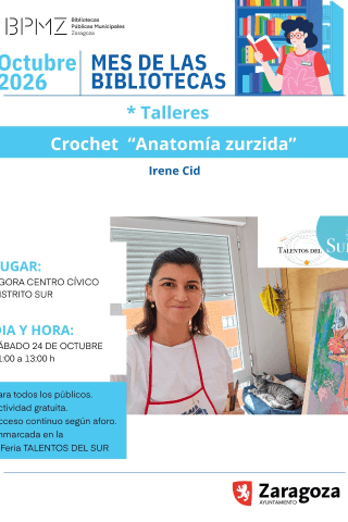 Cartel de Taller de crochet "Anatomía Zurcida"