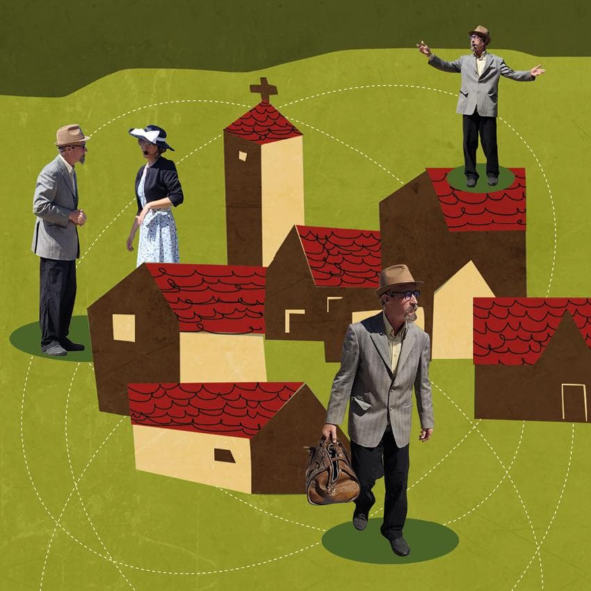Cartel de Ruta literaria teatralizada por la Chalamera de Ramón J. Sender