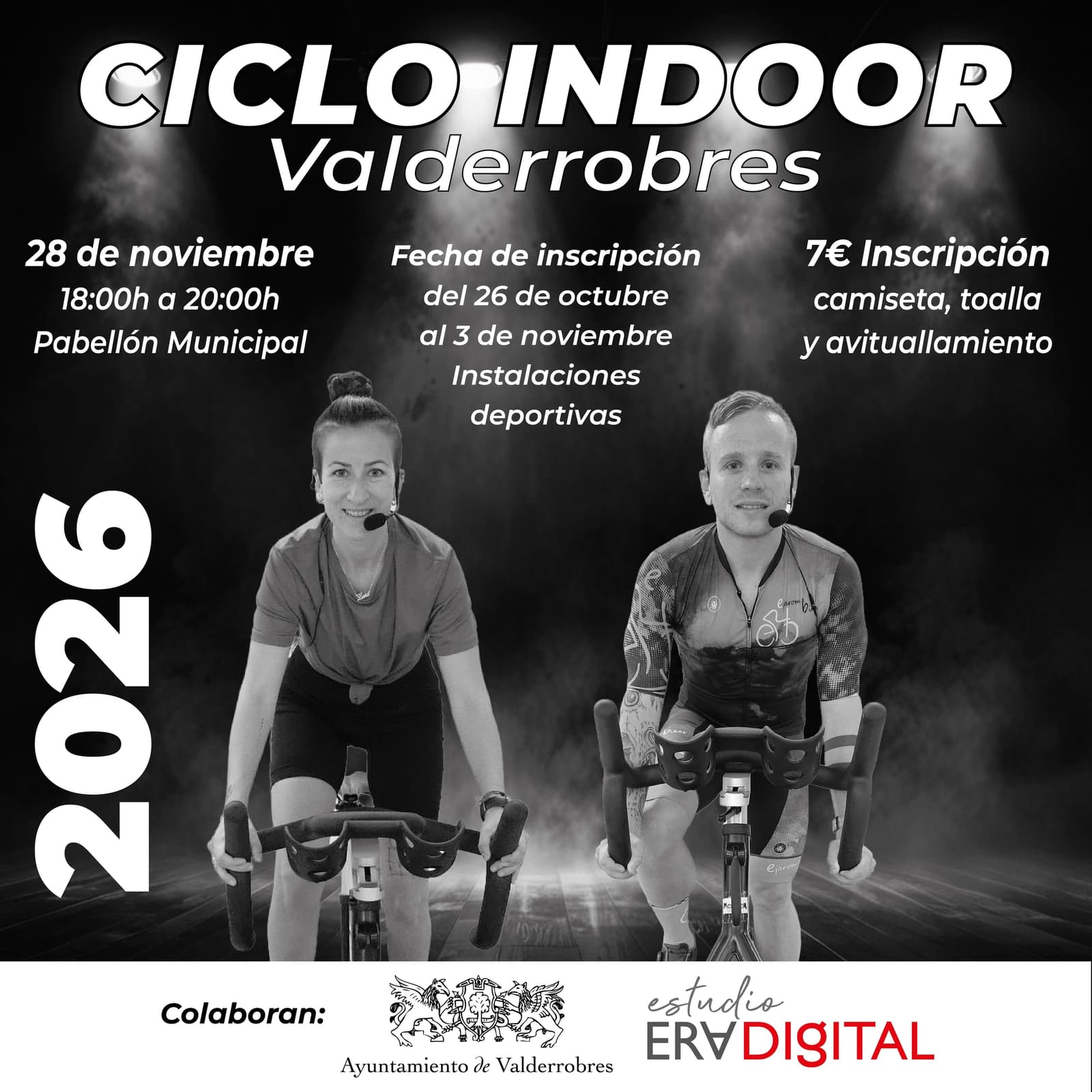 Cartel de Ciclo Indoor Valderrobres 2026