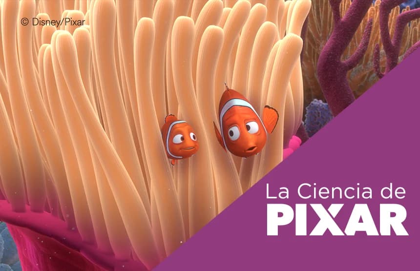 Cartel de Visita en familia «Los secretos de Pixar»