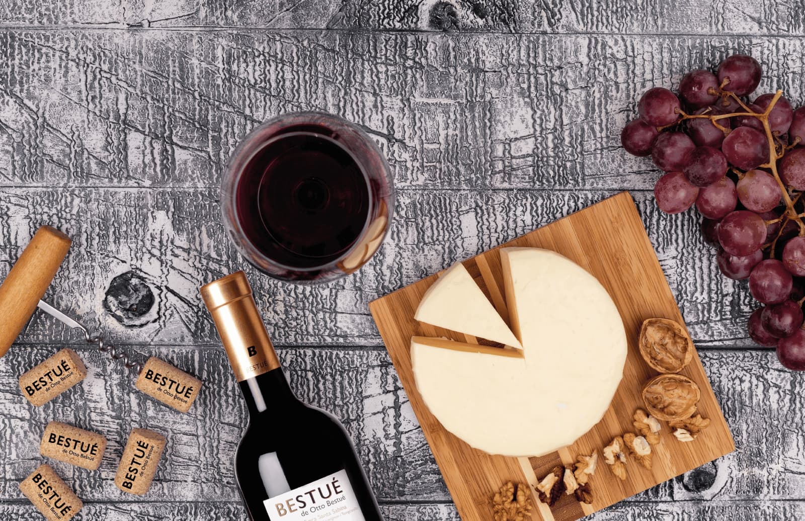 Cartel de Cata de vinos y quesos en Bodega Otto Bestué