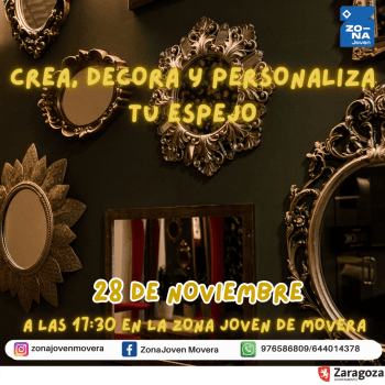 Cartel de Crea, decora y personaliza tu espejo