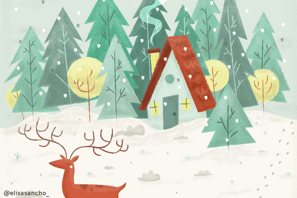 Cartel de Taller Postales Navideñas