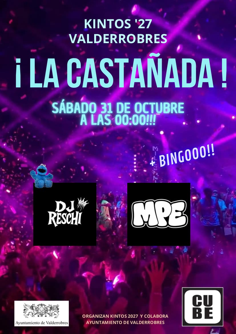 Cartel de Castañada de los Kintos de Valderrobres