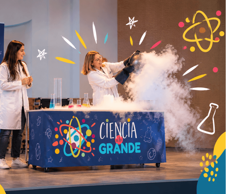 Cartel de Taller Esciencia: Cromolab y Ciencia a lo grande