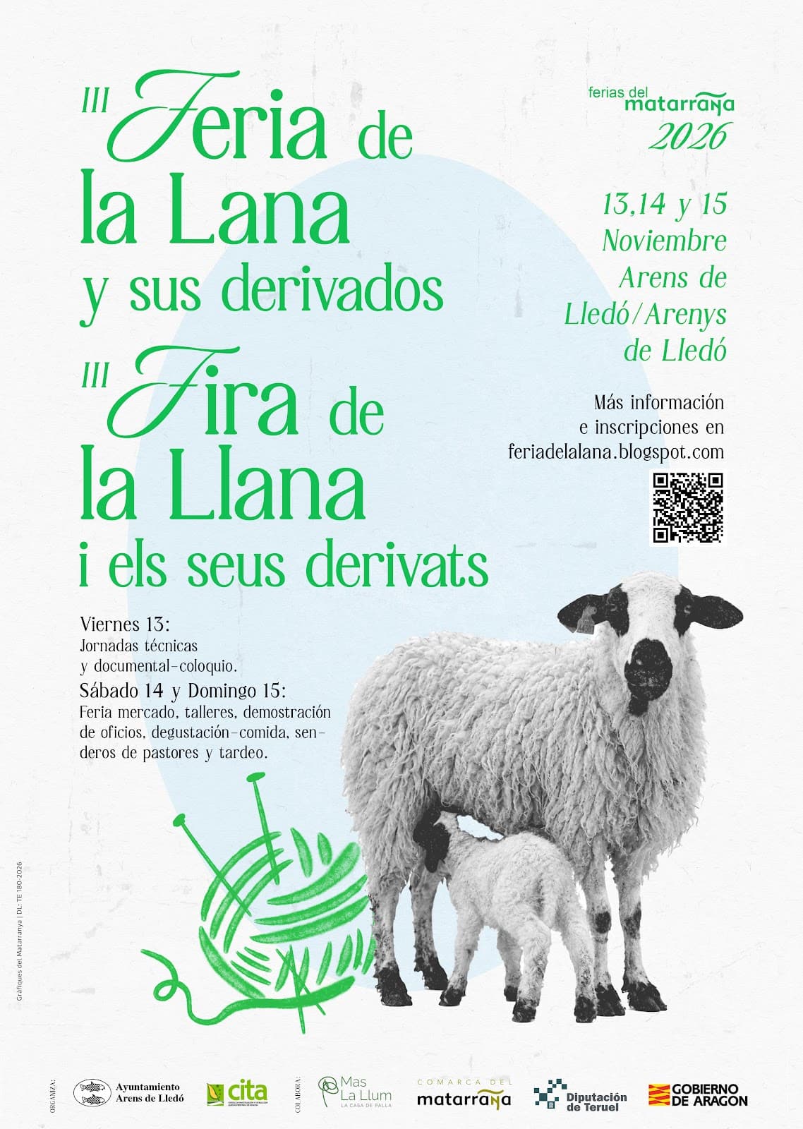 Cartel de III Feria de la Lana y sus Derivados de Arens de Lledó