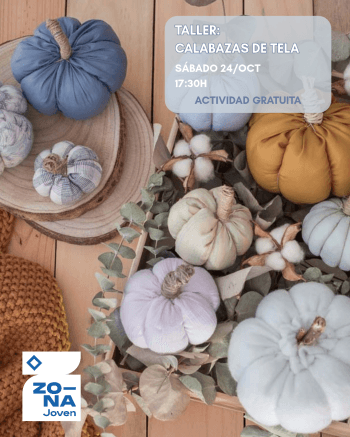 Cartel de Taller: calabazas de tela