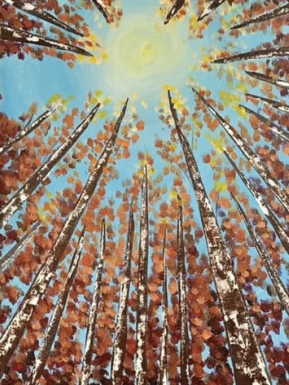 Cartel de Pinta y Brinda: El bosque