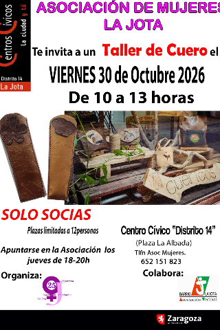 Cartel de Taller de Cuero
