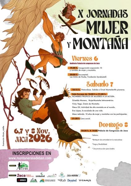 Cartel de X Jornadas Mujer y Montaña: exposición