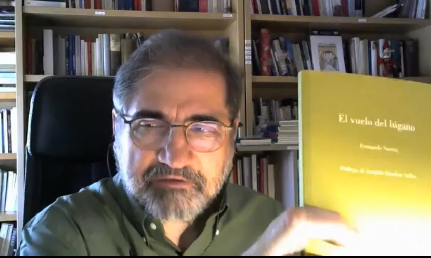 Cartel de Fernando Sarría presenta «El vuelo del lúgano»