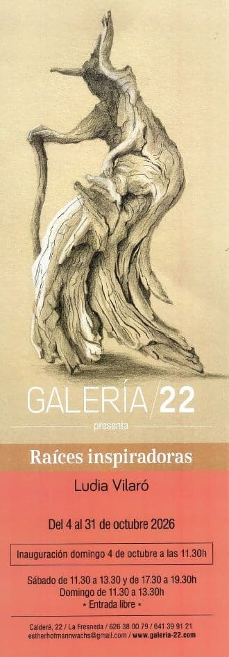 Cartel de Exposición «Raíces inspiradoras», de Ludia Vilaró