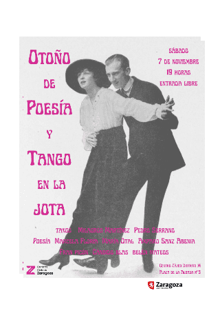 Cartel de Otoño de Poesía y Tango en la Jota