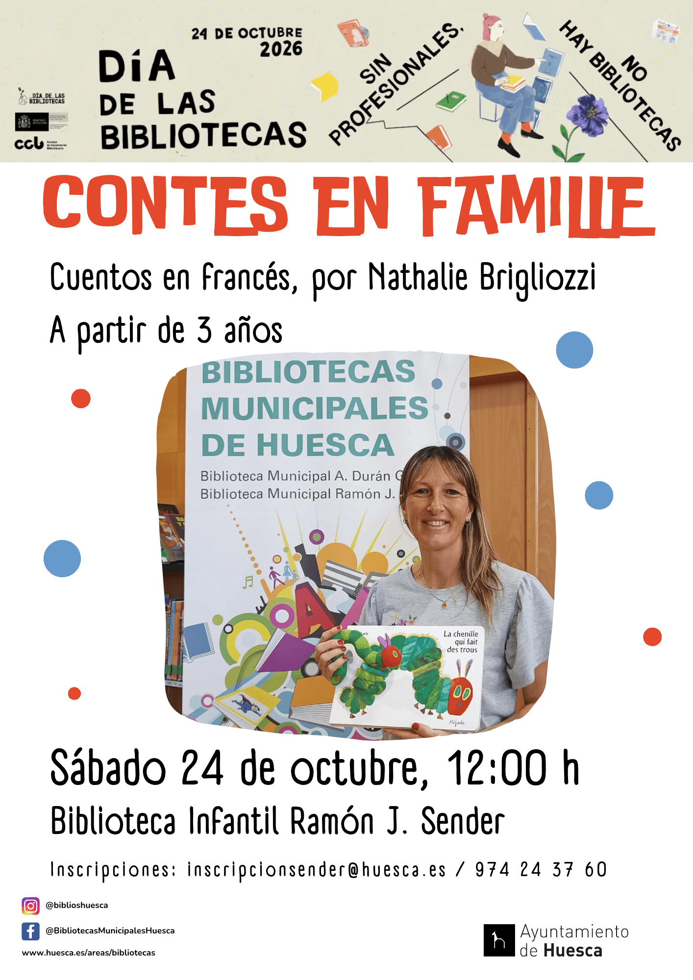 Cartel de Cuentos en francés para familias: Contes en famille