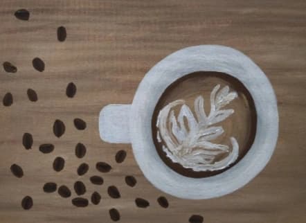 Cartel de Pinta y Brinda: Café