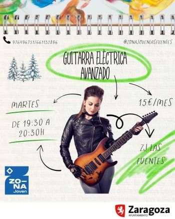 Cartel de Guitarra Eléctrica Avanzado