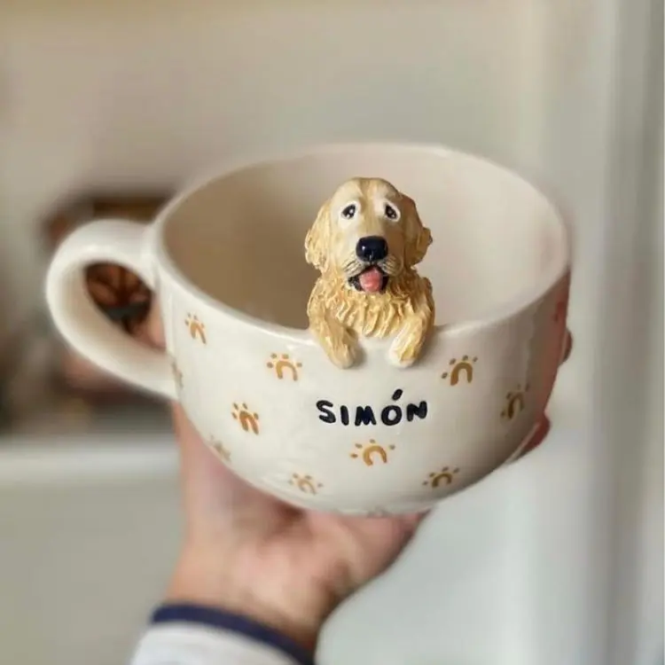 Cartel de Taller de cerámica en Kiuti: tu taza con tu mascota