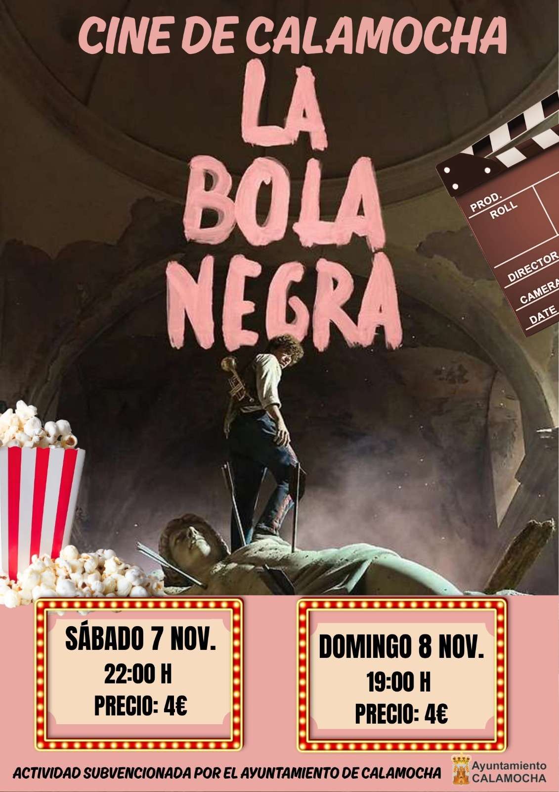 Cartel de Cine: «La bola negra», en Calamocha (sábado)