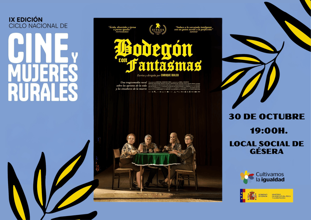 Cartel de IX Ciclo Nacional de Cine y Mujeres Rurales: «Bodegón con fantasmas»